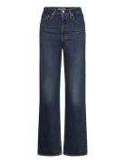 Ribcage Full Length Apply Now Bottoms Jeans Straight-regular Navy Levi...