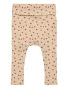 Ppdia Fold Leggings Pointel Nb Bottoms Leggings Beige Petit Piao