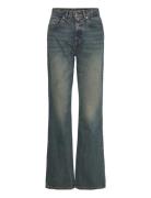 Beat Jeans Mid Blue Dirty-31 Bottoms Jeans Wide Navy Hope