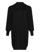 Kclini Knit Dress Polvipituinen Mekko Black Kaffe Curve