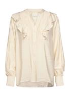 Stefanipw Tops Blouses Long-sleeved Cream Part Two