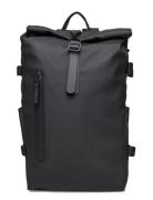 Rolltop Rucksack Large W3 Reppu Laukku Black Rains