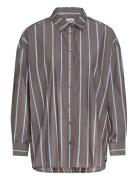 Ihsadia Sh2 Tops Shirts Long-sleeved Brown ICHI