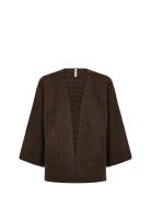 Sc-Seleen Tops Knitwear Cardigans Brown Soyaconcept