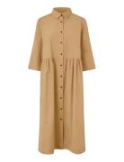 Manynisla Polvipituinen Mekko Beige Masai