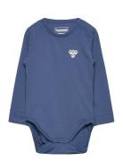 Hmlmini Solid Body L/S Bee Bodies Long-sleeved Blue Hummel
