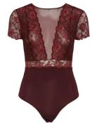 Pcsicca Ss Bodystocking Noos Body Alusmekko Red Pieces