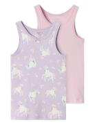 Nmftank Top 2P Pastel Lilac Horse Noos Night & Underwear Underwear Top...