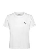 Reg G Badge Ss T-Shirt Tops T-shirts & Tops Short-sleeved White GANT