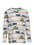 T-Shirt L/S Aop Tops T-shirts Long-sleeved T-shirts Multi/patterned Mi...