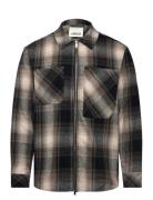 Sdrikki Tops Overshirts Brown Solid