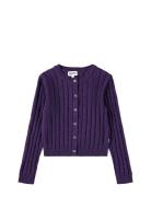 Gloria Tops Knitwear Cardigans Purple Molo