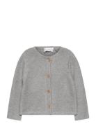Knitted Button Cardigan Tops Knitwear Cardigans Grey Mango
