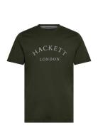 Heritage Ess Tee Tops T-shirts Short-sleeved Khaki Green Hackett Londo...