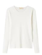 Tamra W Tops T-shirts Long-sleeved T-shirts White MarMar Copenhagen
