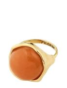 Sense Ring Gold-Plated/Agate Sormus Korut Gold Pilgrim