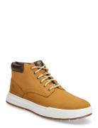Mid Lace Up Sneaker Korkeavartiset Tennarit Beige Timberland
