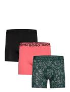 Cotton Stretch Boxer 3P Bokserit Multi/patterned Björn Borg