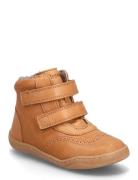 Bisgaard Barefoot Philine Lamb Talvikengät Tarroilla Beige Bisgaard