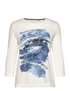 T-Shirt 3/4 Sleeve Tops T-shirts & Tops Long-sleeved Cream Gerry Weber