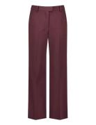 Pant Long Bottoms Trousers Straight Leg Burgundy Gerry Weber