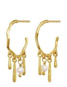 Fricka Earrings Accessories Jewellery Earrings Hoops Gold Maanesten