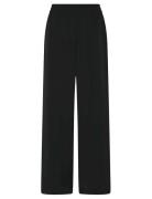 Kornelbbzafina Pants Bottoms Trousers Wide Leg Black Bruuns Bazaar