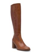 Long Boots Korkeavartiset Saapikkaat Brown Billi Bi