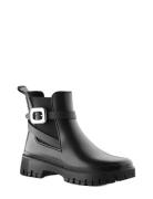 Sadie Black Shoes Boots Ankle Boots Ankle Boots Flat Heel Black Lemon ...