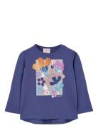 Knit T-Shirt Tops T-shirts Long-sleeved T-shirts Navy Boboli