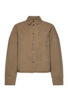 Liara Shirt Farkkutakki Denimtakki Khaki Green Noella