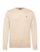 Brian Ck Tops Knitwear Round Necks Cream Morris