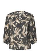 Fqnunu-Blouse Tops Shirts Long-sleeved Multi/patterned FREE/QUENT