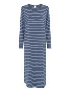 Nicole Longsleeved Long Dress Yöpaita Blue CCDK Copenhagen
