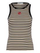 Dante6-Monogram Stripe Tanktop Tops T-shirts & Tops Sleeveless Multi/p...