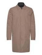 Mac Coat With Detachable Collar Ohut Pitkä Takki Beige Lindbergh