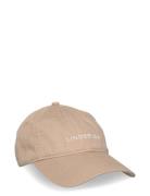 Logo Baseball Cap Accessories Headwear Caps Beige Lindbergh