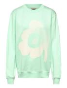 Loisto Unikko Placement Tops Sweat-shirts & Hoodies Sweat-shirts Green...