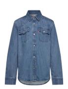 Lw-L/S Woven Top Tops Shirts Long-sleeved Shirts Blue Levi's