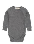Modal Rib Ls Body Bodies Long-sleeved Grey Copenhagen Colors