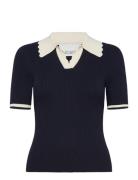 Lilo Polo Knit Tops Knitwear Jumpers Navy Noella