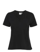 Ihpalmer V Ss Tops T-shirts & Tops Short-sleeved Black ICHI
