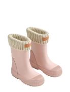 Rubber Boot Thermo Wader Shoes Rubberboots High Rubberboots Pink Wheat