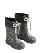 Rubber Boot Thermo Print Shoes Rubberboots High Rubberboots Green Whea...