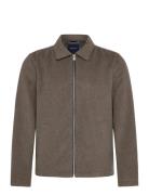 Wool Blend Blouson Villakangastakki Brown Lindbergh
