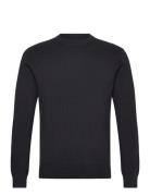 Rib Knitted O-Neck Knit Tops Knitwear Round Necks Black Lindbergh