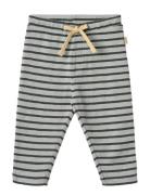 Jersey Pants Manfred Bottoms Trousers Blue Wheat