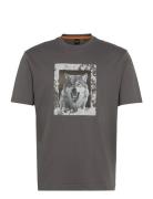Te_Lupo Tops T-shirts Short-sleeved Grey BOSS