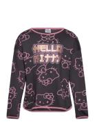 Tshirt Tops T-shirts Long-sleeved T-shirts Grey Hello Kitty