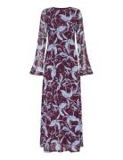 Onlcyril Mesh L/S Ankel Dress Wvn Maksimekko Juhlamekko Purple ONLY